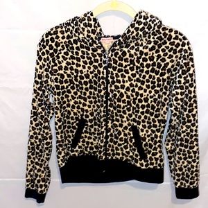 Leopard print Juciy Couture track jacket!